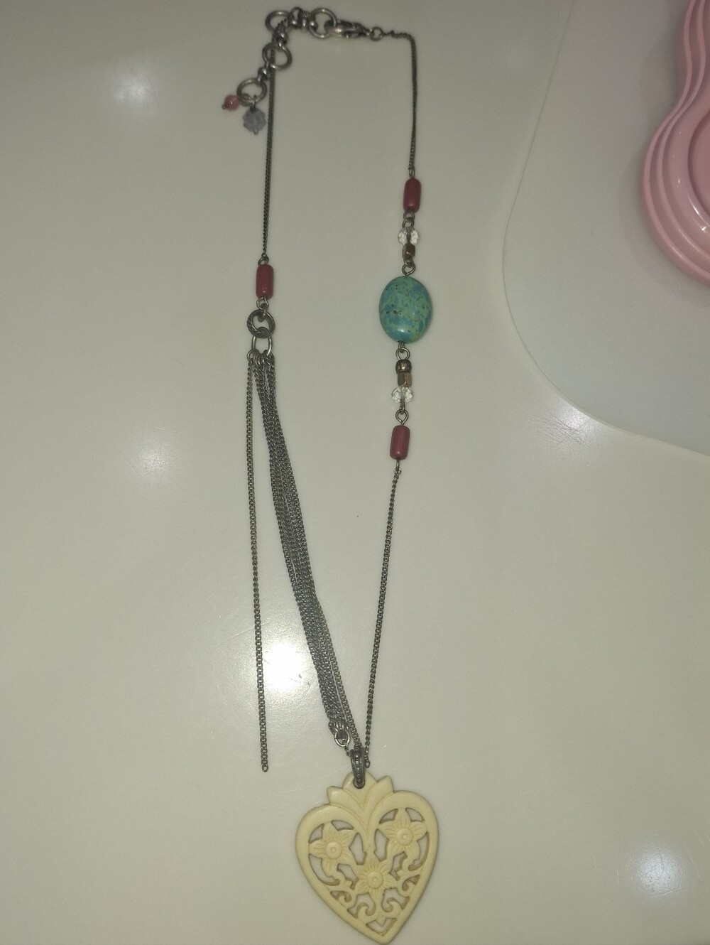 Lucky Brand Ivory Turquoise Necklace